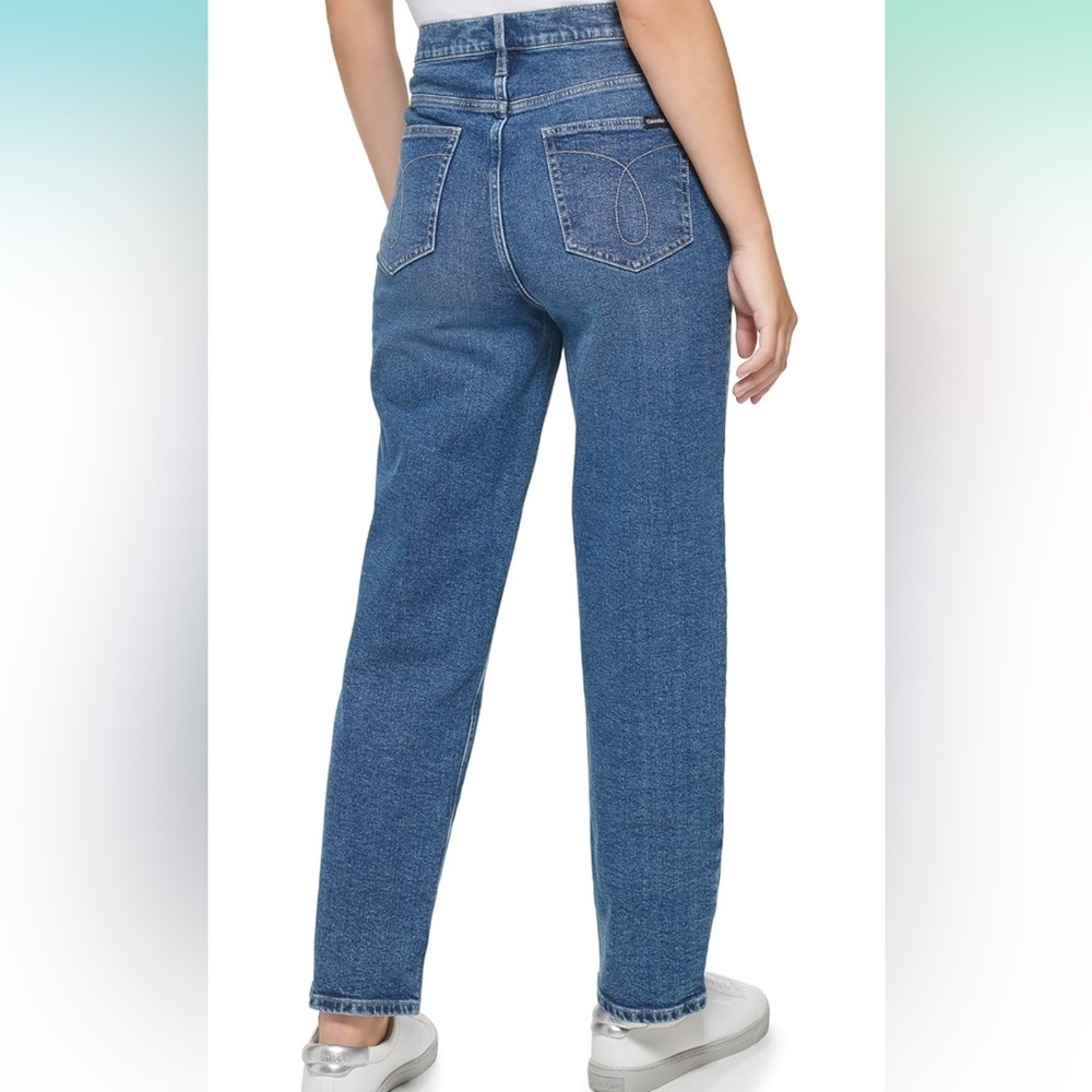 Calvin Klein Women’s High Rise Straight Leg Jeans - Picture 4 of 8